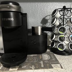 Keurig And Frother+Pod Stand