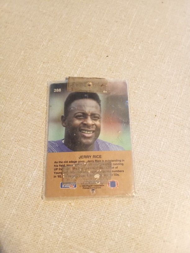 Jerry Rice card (Rookie)