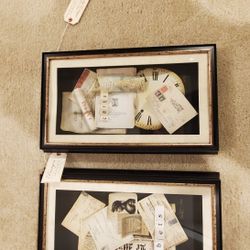 Unique French Provincial Shadow Box Pictures Set Of 2