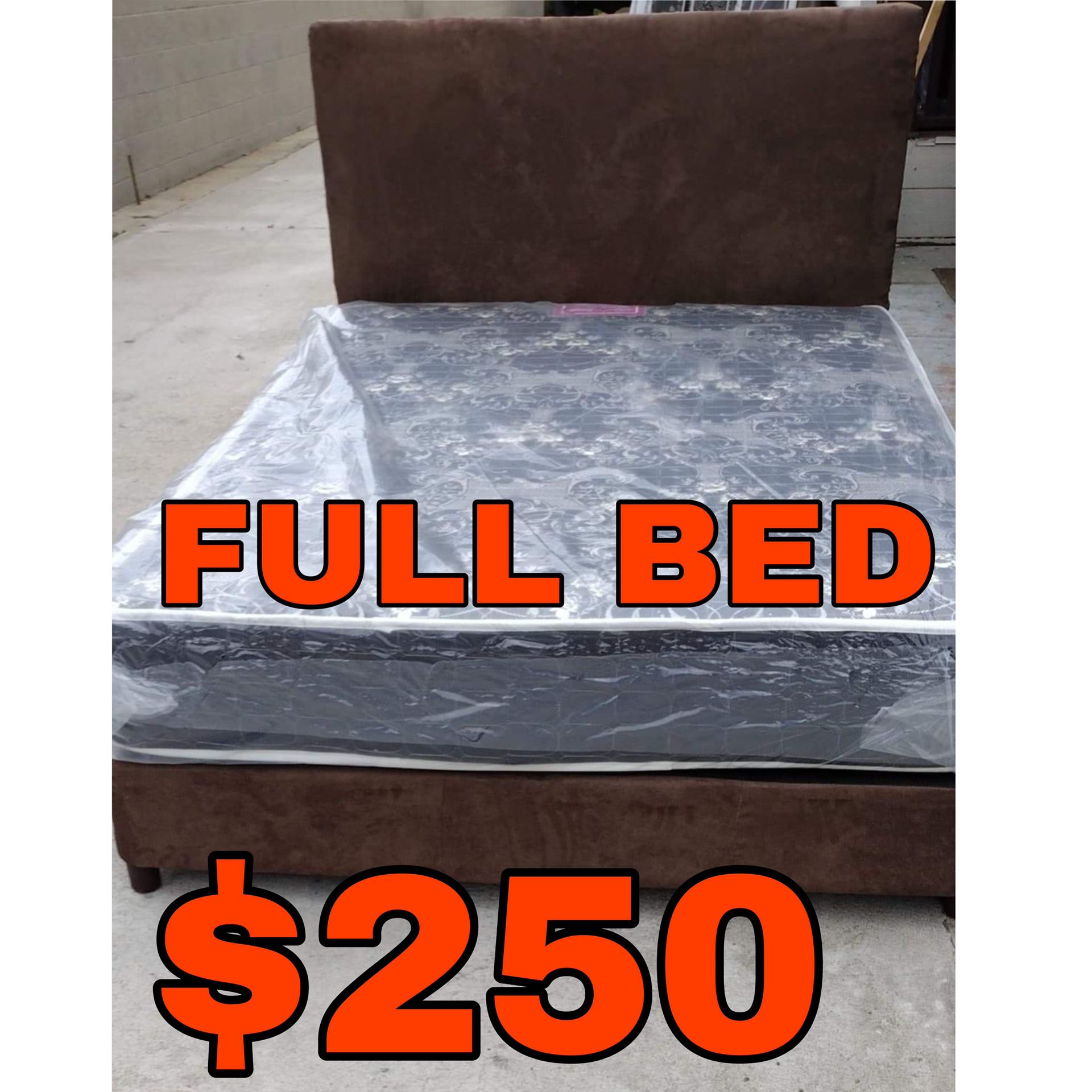 FULL BED WITH MATTRESS INCLUDED 