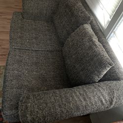Grey couch And Love Seat Set