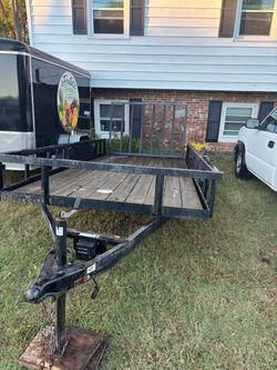 Utility Trailer with Wood Deck