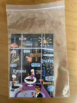 Shag Josh Agle High Roller (las Vegas Strip) Show Card