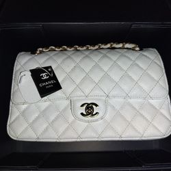 White Cream Chanel Purse 