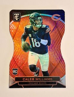🔥 Caleb Williams RC Mirror Platinum Red Die-Cut /175 – 2024 Totally Certified Rookie Bears 🔥