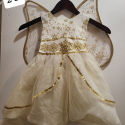 ANGEL CHRISTMAS COSTUME SIZE 2-3T