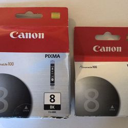 Canon genuine sealed ink cartridge CLI-8BK black for pixma printer new