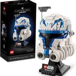 LEGO Star Wars Captain Rex Helmet Building Set, The Clone Wars Collectible Model for Adults, Star Wars Memorabilia, 75349