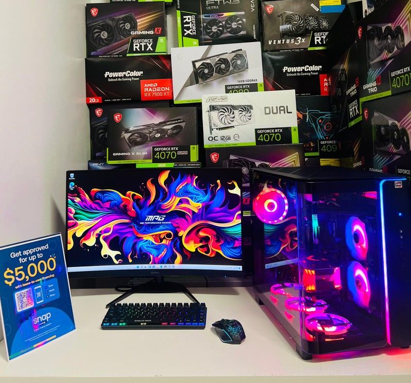 BLACK FRIDAY SALE NEW AREA-51 Custom Built Gaming PC Full RGB Set,AMD Ryzen 5/16GB RAM Warranty Included‼️ Radeon RX 6900 XT GPU