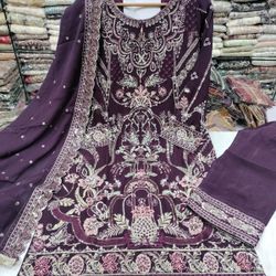 Purple Color Desi Designer Kurta Available On Special Sale