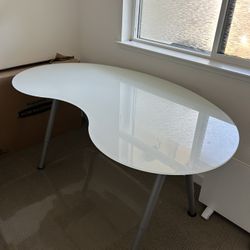 IKEA Glass Top Desk 63x36inches