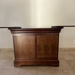 Like-New Portable Bar – Solid Cherry Wood