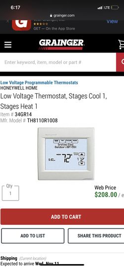 Honeywell thermostat