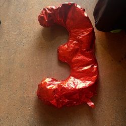 Free Large 3 Balloon 