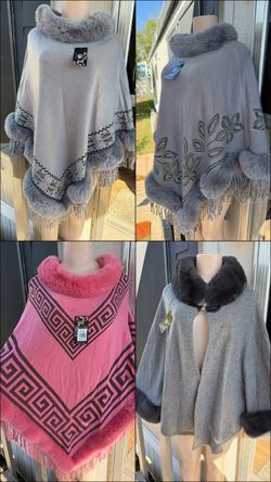 Ponchos elegantes para dama y Zarapes calientitos para caballeros y niños