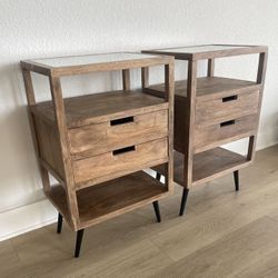 2 Solid Wood -  Night Stands / Bedside Tables