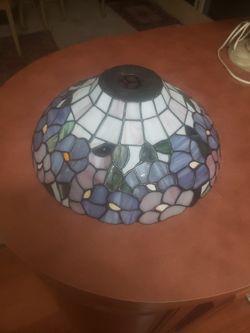 Stained Glass Lamp Shade Vintage 