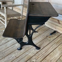 Antique School Desk - N LKLD