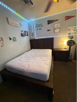 Solid Wood Bedroom Set - $850