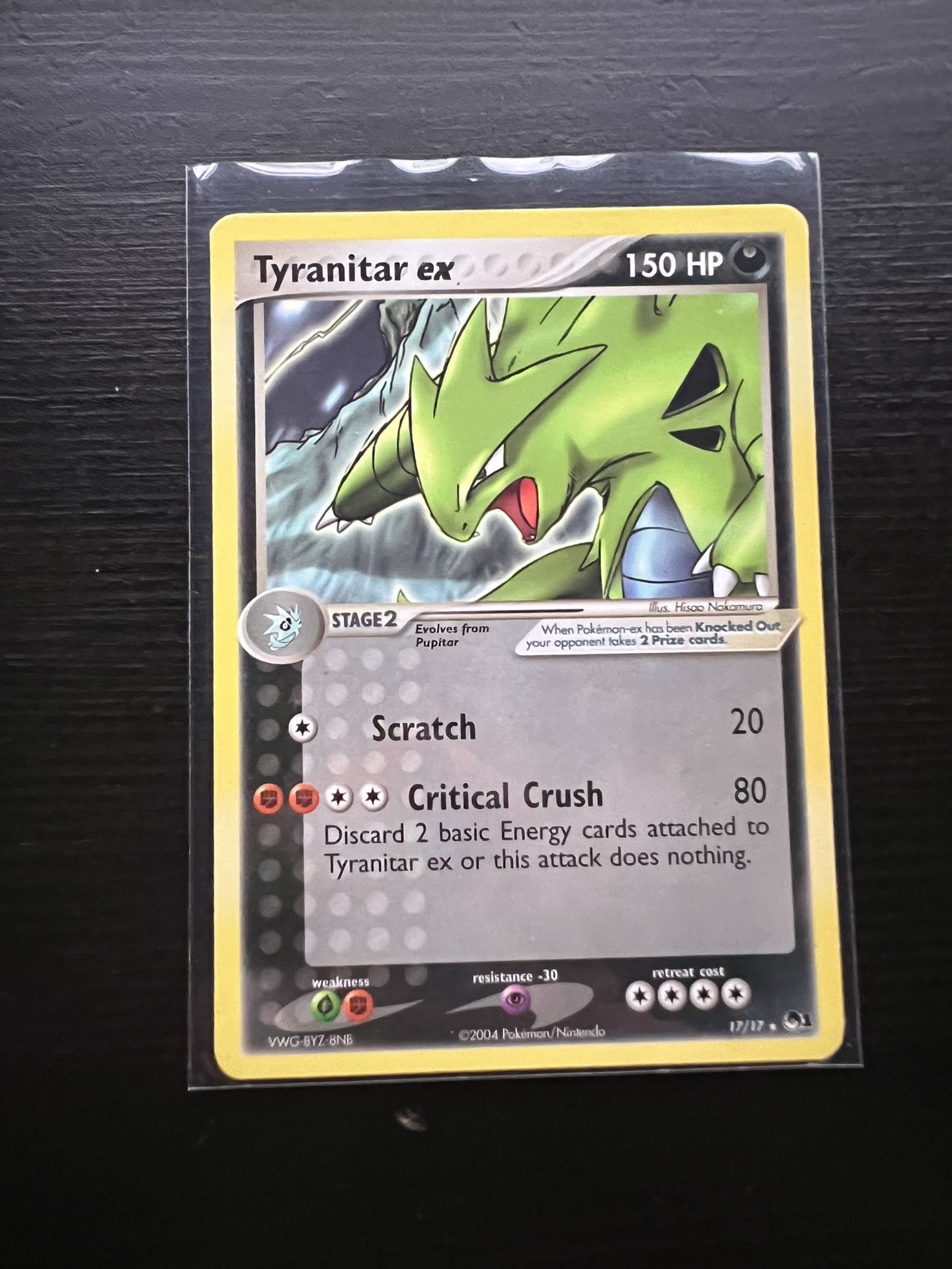 Tyranitar Ex (non-holo) Pokemon Card