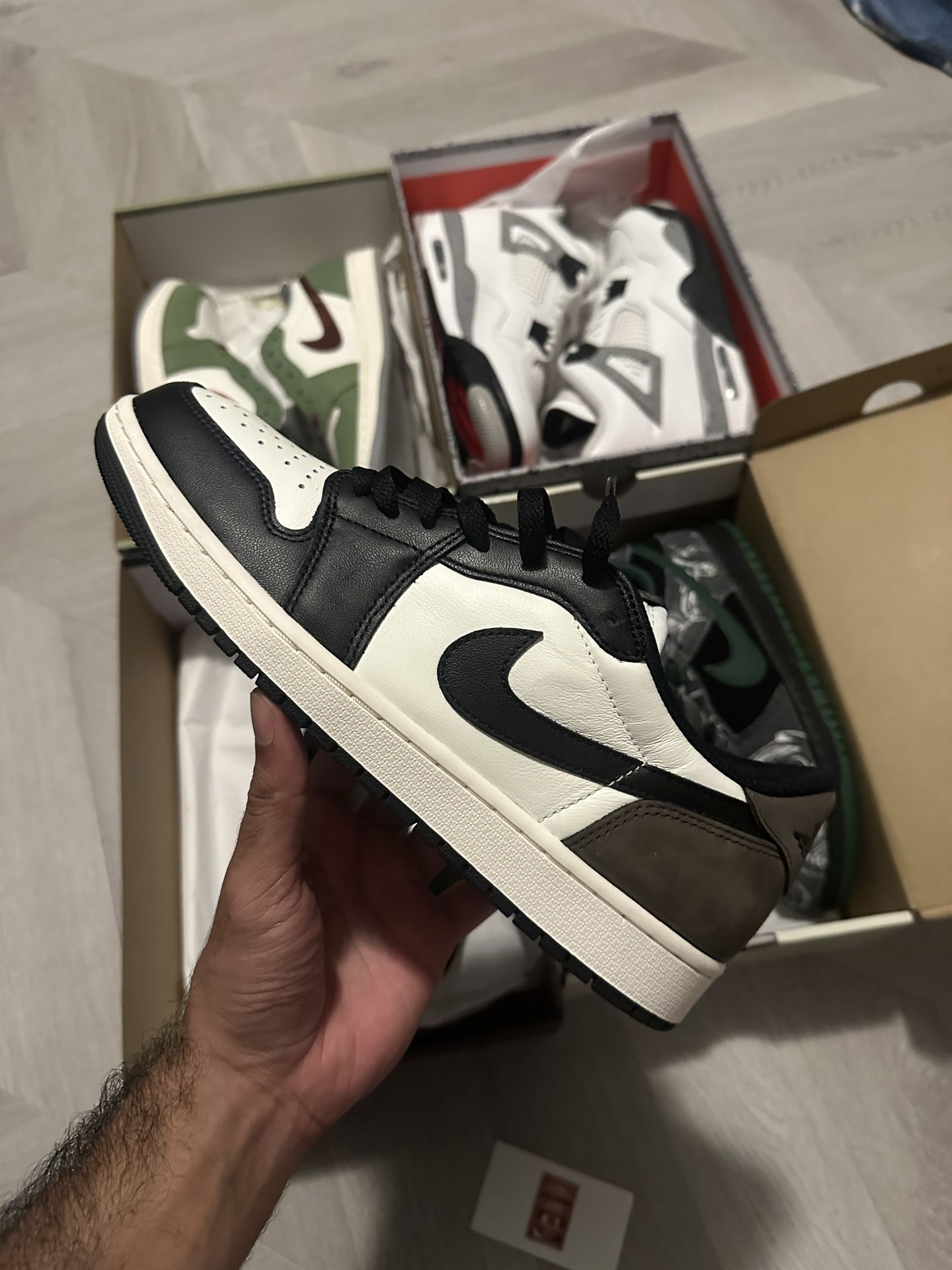 Jordan 1 Low Mocha Worn 2x OG all