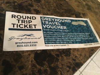 Greyhound ticket