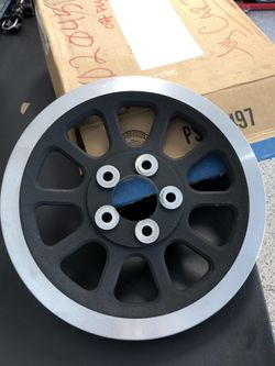 Rear drive belt pulley. Harley touring.
