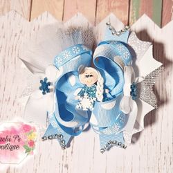 Elsa inspired Boutique Bow 
