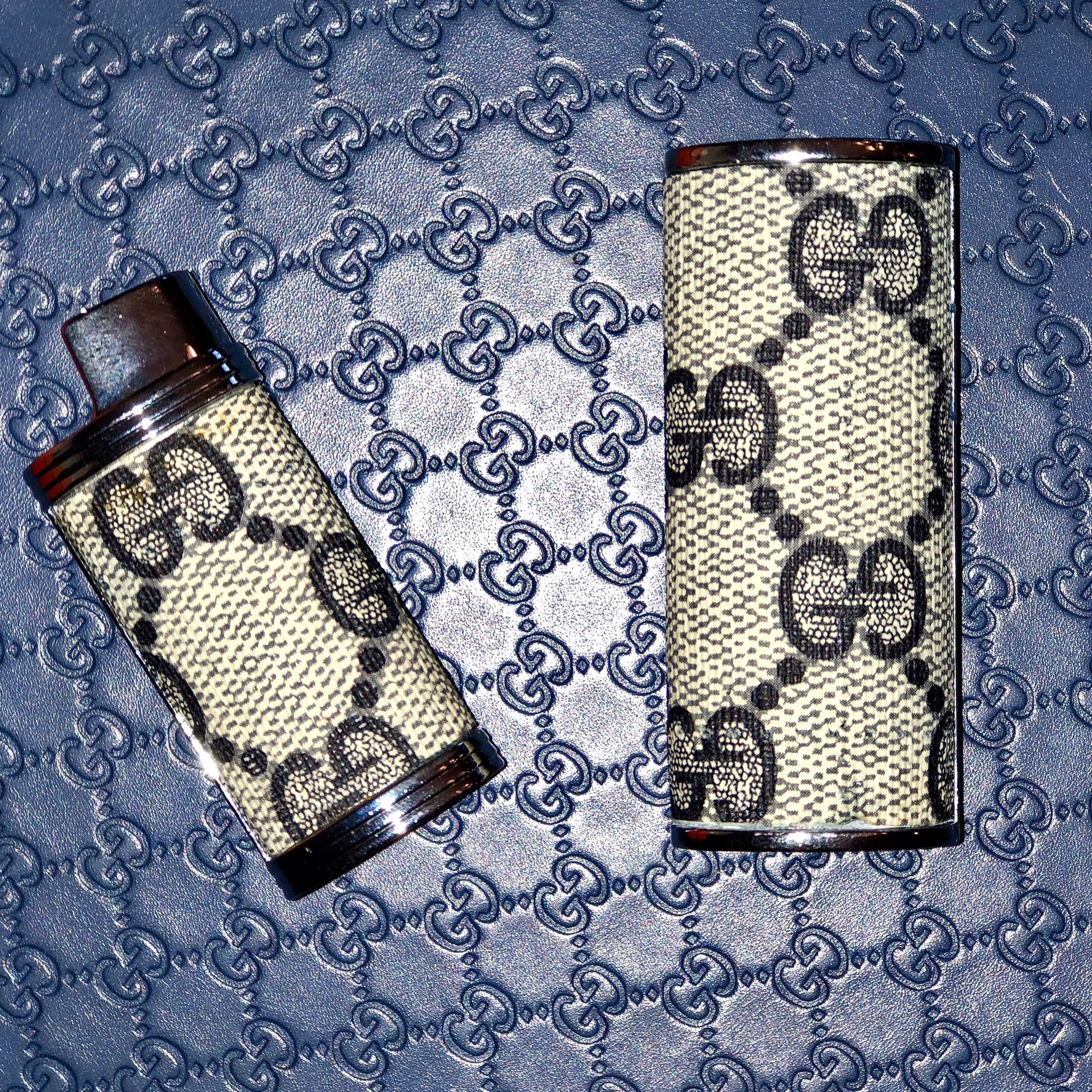 Blue Gucci Lighter Sleeves Both Sizes Available