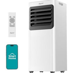 ☆ Portable Air Conditioner 12000 BTU 5 in 1 Wifi Smart, APP & Remote Control, Cooling Dehumidifier Fan Sleep Mode, 24H, Window Installation Kits Inclu