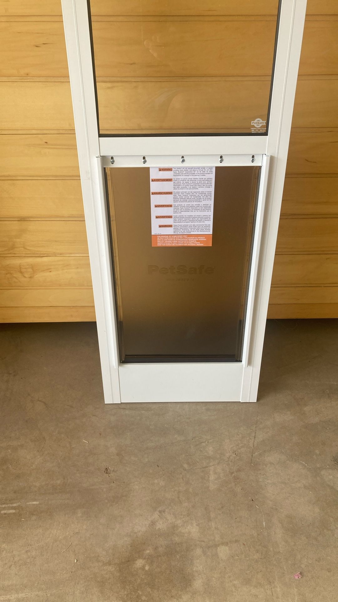 Dog Door New Large White And Fits Sliding Glass Doors 77-81” 
