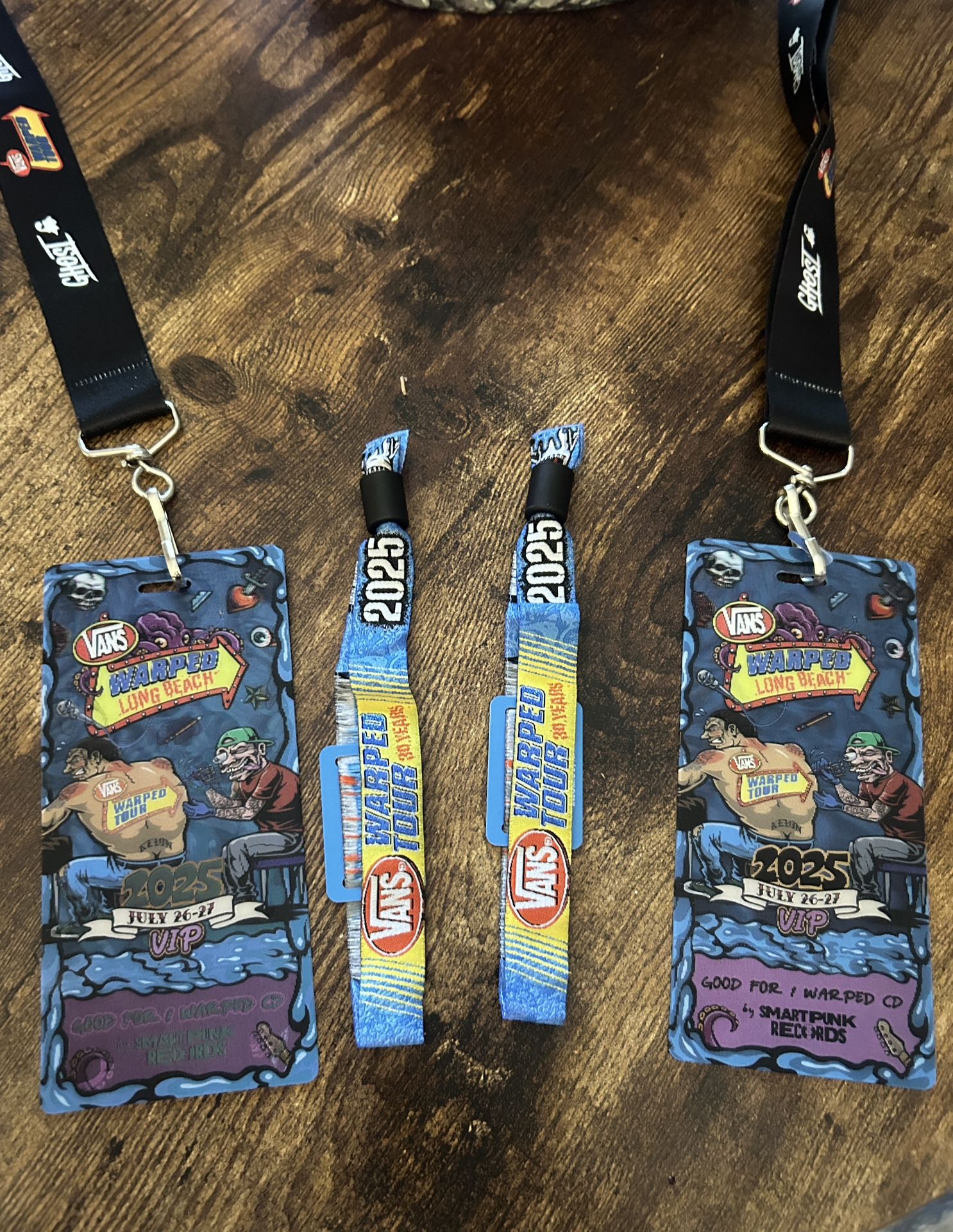 2 VANS WARPED TOUR VIP TIX (Both Days)