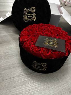 red forever lasting roses