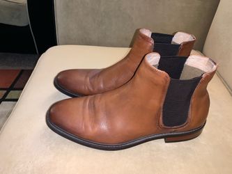 (Just Reduced) Aston Grey Boots (Size 10-10.5) Cognac/Brown color used shoes..