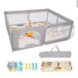 Portable Large Baby Playpen Fence 