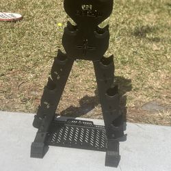 Dumbbells Rack Weight Stand, 13GA Steel Constructed, Max Support 570lbs, 5- Tier location below  31705 Wesley Chapel blvd Fl 33543 Storage Mart  
