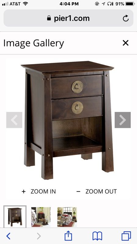 Pier One Shanghai Espresso Nightstands & Armoire