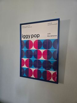 Iggy Pop Ramones 1977 rare punk poster