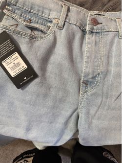 Light blue True Religion jorts