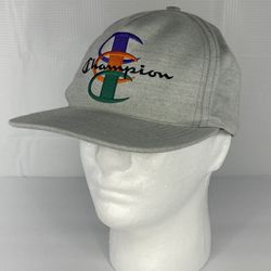 Supreme x Champion Stacked C Box Logo Snapback Hat Cap Gray
