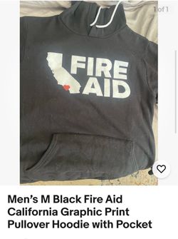 Fire Aid California Graphic Pullover Hoodie