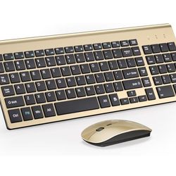 Wireless Keyboard and Mouse Ultra Slim Combo