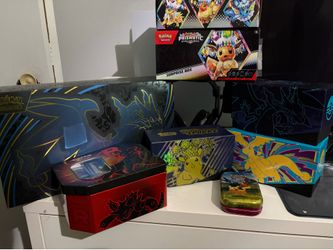 Pokemon Bulk W/boxes , stickers and coins