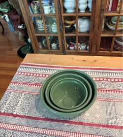Williams Sonoma Mixing Bowls green
