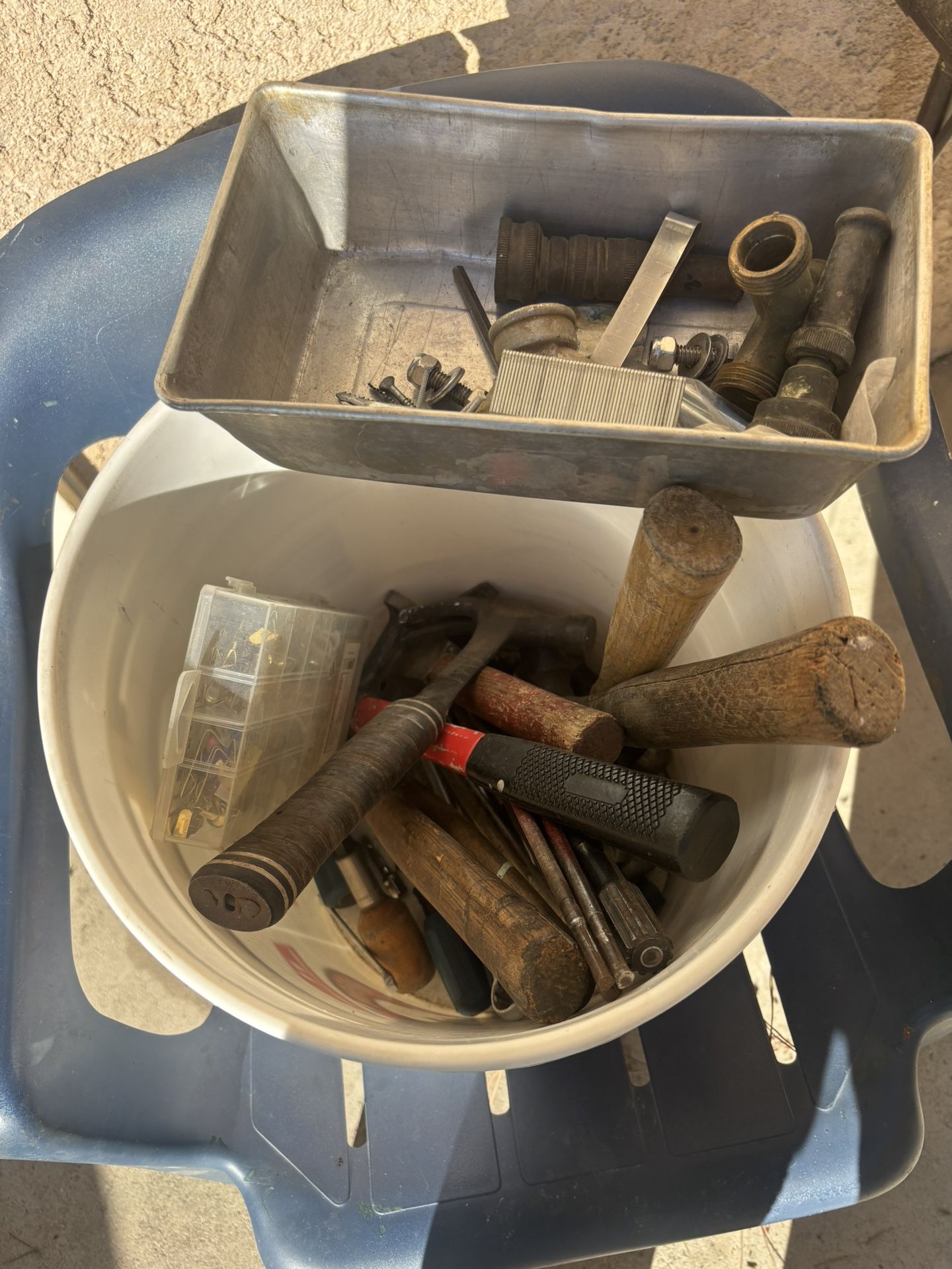 Bucket Of Miscellaneous Tools