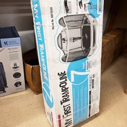 ✨ 7’ My First Trampoline with Safety Enclosure – Blue & Green | New in Box ✨