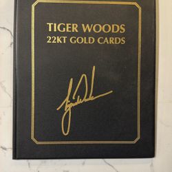 Tiger Woods 22kt Gold Cards