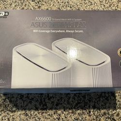 Asus AX6600 XT8 Tri-band WiFi6 Mesh Router - 2Packw