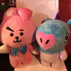 BT21 Plushies Lot: 2 (pre-owned) $10