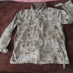 USMC Desert Combat Jacket MARPAT APEC 180s  Windproof with Hood Medium